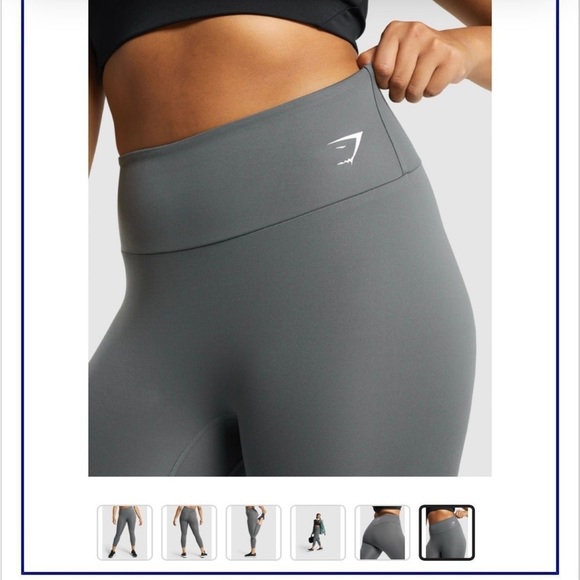 Gymshark Gray High-Waisted Leggings - Picture 5 of 13